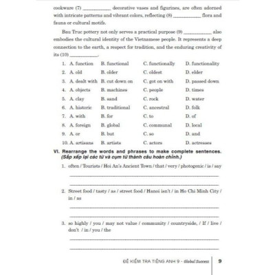 Đề Kiểm Tra Tiếng Anh Lớp 9 (Dùng Kèm SGK Kết Nối Tri Thức Với Cuộc Sống) (HA-MK)