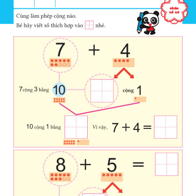 SÁCH THIẾU NHI CHO TRẺ 6-7 TUỔI_TOÁN HỌC_Phép cộng (6~7 tuổi)