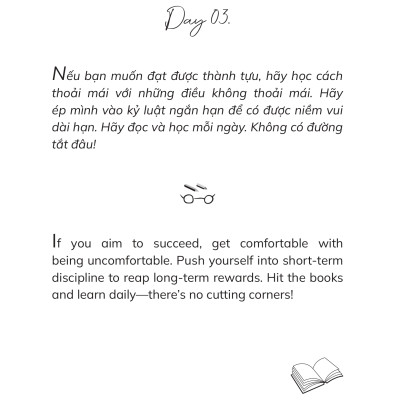 Sách A Diary Of Silent Effort – Tôi Thích Dáng Vẻ Nỗ Lực Của Chính Mình - LiLy Trương – Phiên Bản Song Ngữ Việt Anh