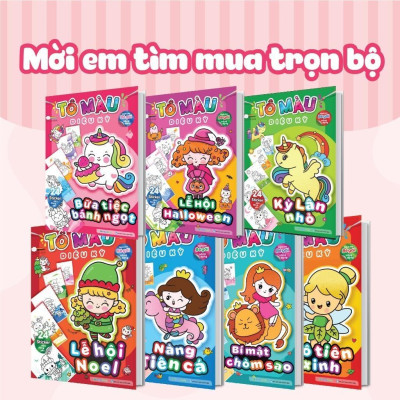 Sách - Tô Màu Diệu Kỳ - Bữa Tiệc Bánh Ngọt - Megabook
