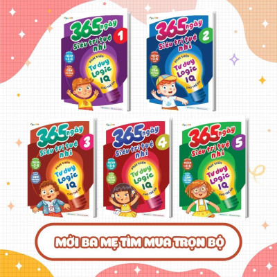Sách - 365 Ngày Siêu Trí Tuệ Nhí - Phát Triển Tư Duy Logic IQ Cho Trẻ Em 3 - Megabook