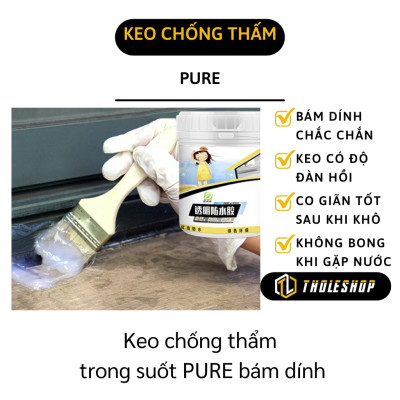 Keo quét chống thấm siêu hiệu quả - Chống thấm vết nứt mái nhà, sàn nhà vệ sinh triệt để ( 1 kg ) 
