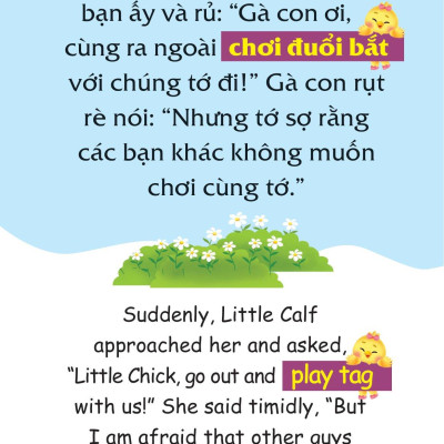 Sách Truyện Tranh Song Ngữ Việt Anh Cho Bé - Thân Thiện Hòa Đồng, Vun Trồng Tình Bạn
