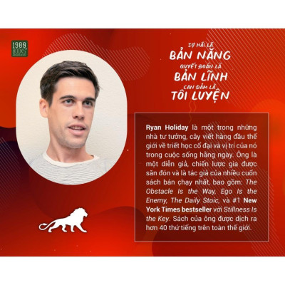 Sách - Sợ Hãi Là Bản Năng, Quyết Đoán Là Bản Lĩnh, Can Đảm Là Tôi Luyện - Ryan Holiday - 1980 Books