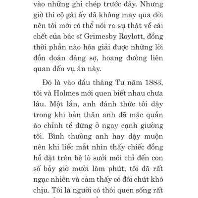 Tuyển Tập Sherlock Holmes - Những Bí Mật Và Báu Vật Bị Đánh Cắp - Dải Băng Lốm Đốm