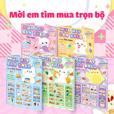 Mua hay bán khéo cùng thỏ Miki tủ bánh ngọt ngào (Hơn 60 stickers)