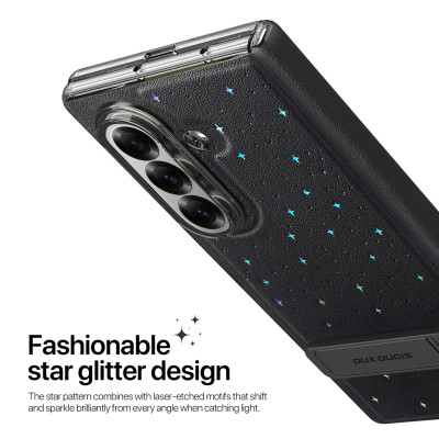 Bao da dành cho Samsung Galaxy Z Fold 7 Dux Ducis STEX Series PU Leather Foldable có chân đế_ Hàng chính hãng
