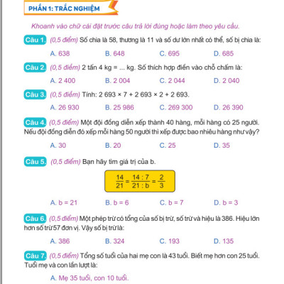 Sách - Đề Kiểm Tra Toán 4 - Biên soạn theo chương trình giáo dục phổ thông mới - Kết Nối - ndbooks