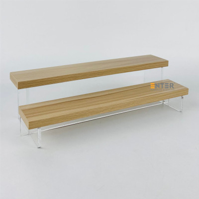 Kệ trưng bày Enter TB213 2 tầng 300x112x83mm, Kệ bậc thang để bàn, Kệ trưng bày nước hoa, mô hình