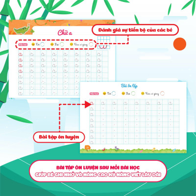 Sách - Phiếu Luyện Viết Cùng Gấu Kiki 2 - Luyện Viết Bảng Chữ Cái - Megabook