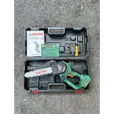 COMBO Máy cưa xích dùng pin 21V Dekton M21-CS08BLC KÈM PIN M21-B6A8C VÀ SẠC M21-S25A  -HÀNG CHÍNH HÃNG