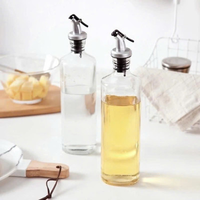 Vòi Rót Dầu Ô Liu, Nước Tương, Nước Mắm, Có Nắp Chặn Tiện Dụng Khi Nấu Ăn, Vòi Rót Rượu Nắp Cao Su Chắc Chắn