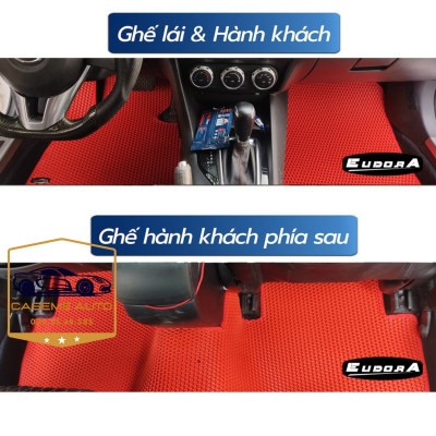 [FORD TERRITORY] Thảm Trải Sàn, Lót Sàn Ô Tô Cao Su Eudora CloudFoam Thiết Kế Theo Xe Dành Cho Xe FORD TERRITORY, Chống Nước, Không Mùi, Ngăn Bụi Bẩn, Dễ Vệ Sinh - Hàng Chính Hãng