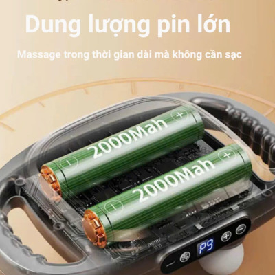 Máy Massage Toàn Thân Cầm Tay 12 Đầu, Máy Mát Xa Đấm Lưng 12 Đầu GDV - Hàng Chính Hãng