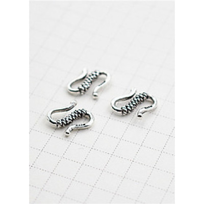 Combo 3 cái charm bạc móc khóa  chữ S kết vòng tay, dây chuỗi #1 - Ngọc Quý Gemstones