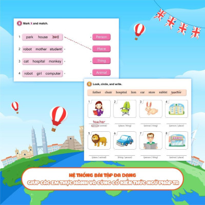 Sách - Aha Grammar - Bài Tập Bổ Trợ Toàn Diện Ngữ Pháp Tiếng Anh Lớp 3 Theo Chủ Đề - Megabook