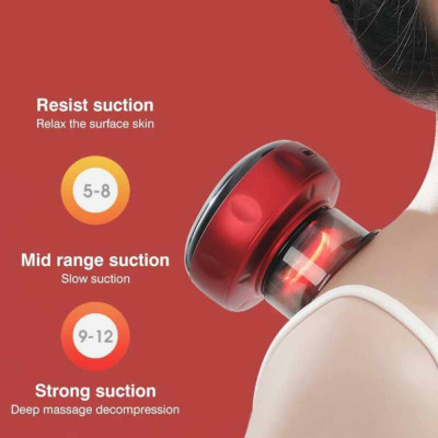 Máy giác hơi, cạo gió 12 mức điều chỉnh nhiệt và cường độ hút