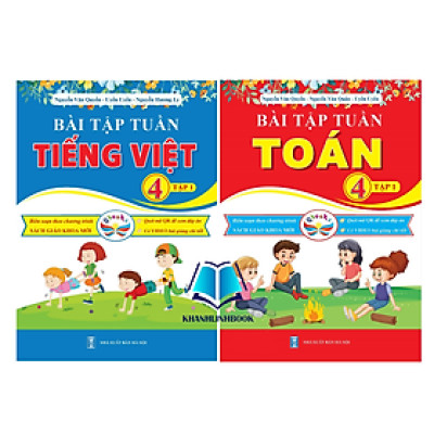 Sách - Combo Bài Tập Tuần Toán và Tiếng Việt Lớp 4 - Tập 1 - Cánh Diều