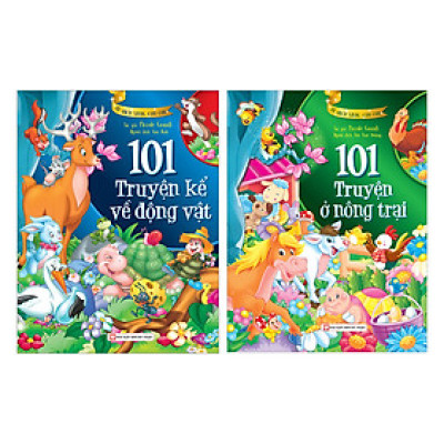 Combo Tủ Sách Vàng Dành Cho Con: 101 Truyện Kể Về Động Vật & Nông Trại (Bộ 02 Tập)