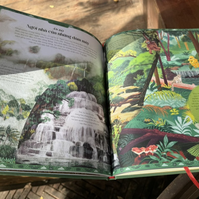[Sách tranh, bìa cứng, in màu toàn bộ, khổ lớn] VÒNG QUANH THẾ GIỚI CÙNG MẸ THIÊN NHIÊN - Lucy Brownridge - Margaux Samson Abadie minh họa - Hà Anh dịch - Vizibook - NXB Phụ nữ Việt Nam