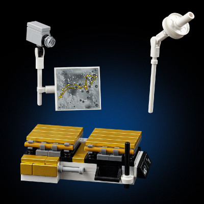 LEGO TECHNIC 42182 Đồ Chơi Lắp Ráp Xe Thám Hiểm Mặt Trăng NASA Apollo LRV (1913 Chi Tiết)