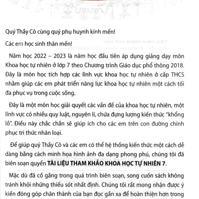 Sách tham khảo- Tài Liệu Tham Khảo Khoa Học Tự Nhiên 7 (Theo Chương Trình GDPT Mới)_HA
