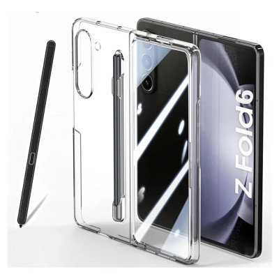 Ốp lưng trong suốt siêu mỏng chống ố vàng cho Samsung Galaxy  Z Fold 7 / Z Fold 6 5G Likgus Penone bảo vệ 360 độ màn phụ và mặt lưng ( tặng bút từ tính ) - Hàng chính hãng