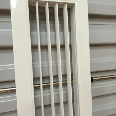 cửa gió nan thẳng bầu dục 1000x150mm ( 1mx15cm) chất liệu nhôm cho điều hòa âm trần