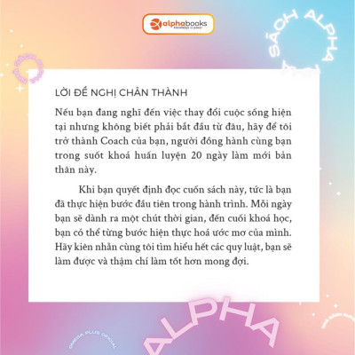 Sách Refresh! 20 Ngày Làm Mới Bản Thân (Alpha Books) - Alphabooks - BẢN QUYỀN