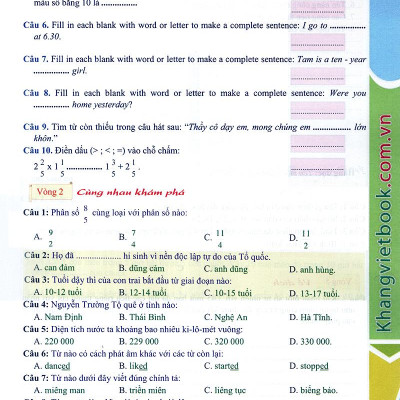 Em Muốn Làm Trạng Nguyên Nhỏ Tuổi Lớp 5