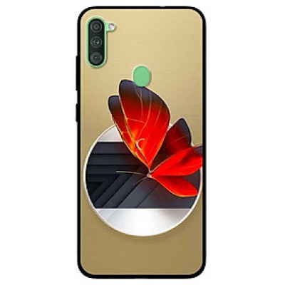 Ốp lưng dành cho Samsung A11 mẫu Vòng Tròn Bướm Đỏ