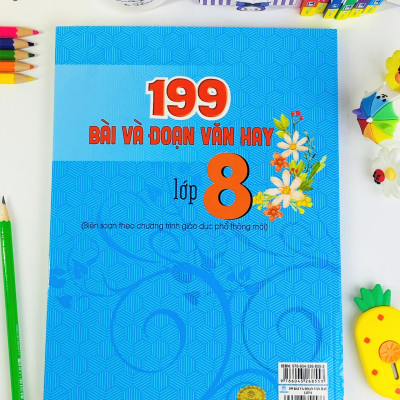 Sách - 199 Bài Và Đoạn Văn Hay Lớp 8 - Biên Soạn Theo Chương Trình GDPT mới - ndbooks