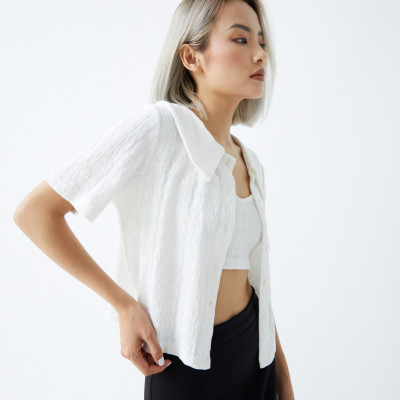 DOTTIE - Set áo kiểu kèm bra nữ - Trắng - T0471