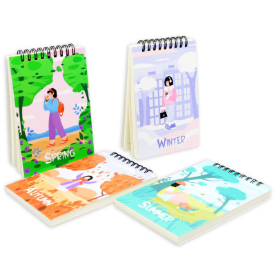 Sổ Lò Xo Note 4 Mùa A6 - Kẻ Ngang - 160 Trang 80gsm - The Sun - Spring