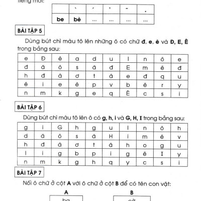 Bài Tập Trắc Nghiệm Tiếng Việt 1(Theo Chương Trình Tiểu Học Mới Định Hướng Phát Triển Năng Lực) ( Tái Bản)
