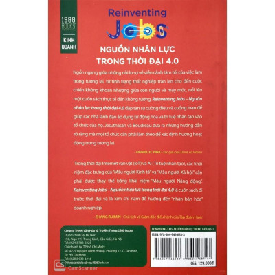 Sách - Nguồn Nhân Lực Trong Thời Đại 4.0 - Ravin Jesuthasan & John Boudreau - 1980 Books