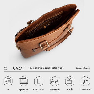 Cặp Công Sở Lata ( Thời trang nam basic - Cặp da CA37 )