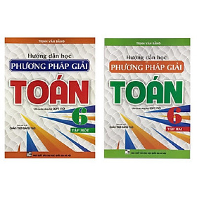 Sách - Combo Hướng dẫn học và phương pháp giải Toán 6 tập 1 + 2 (Bám sát SGK Chân trời sáng tạo)HA-MK