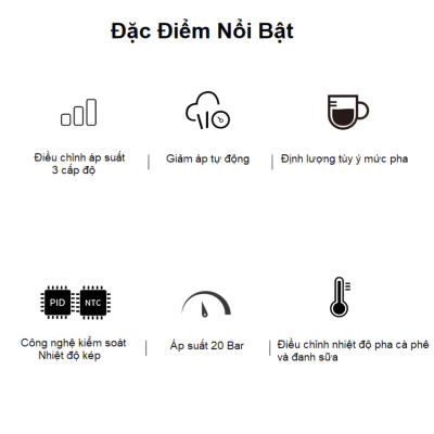 Máy pha cà phê Espresso chuyên nghiệp thương hiệu HiBREW H10 Plus cao cấp - Hàng chính hãng