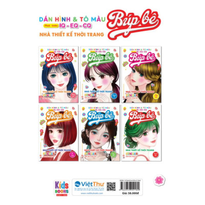 Sách - Dán Hình Sticker Trong Suốt & Tô Màu Búp Bê - Nhà Thiết Kế Thời Trang - Hấp Dẫn - Việt Thư