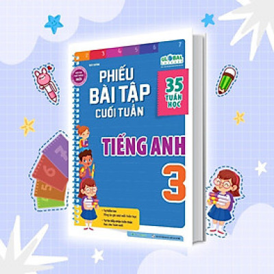 Sách - Phiếu Bài Tập Cuối Tuần Tiếng Anh Lớp 3 - Megabook