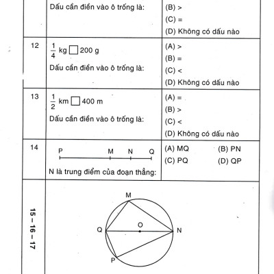 500 Bài Toán Trắc Nghiệm 4 (Dùng Chung Cho Các Bộ SGK Hiện Hành) _HA