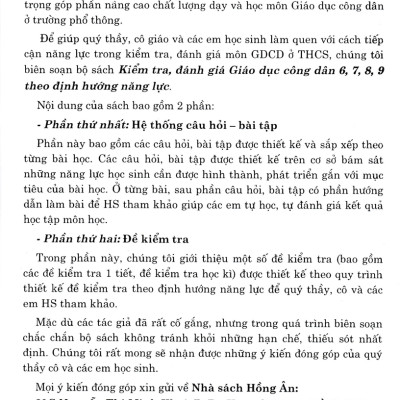 Kiểm Tra, Đánh Giá Giáo Dục Công Dân 6 (Dùng Chung Cho Các Bộ SGK Hiện Hành) - HA