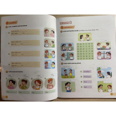 Sách - Vở bài tập Tiếng Anh lớp 3 ( tập 1 + tập 2)