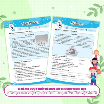 Sách - Bộ Đề Ôn Luyện Và Kiểm Tra Tiếng Việt Lớp 3 - Tập 1 - Megabook