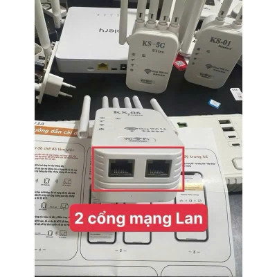 Bộ Kích Sóng Wifi Tốc Độ Cao 6 Râu 50M Thiết Bị Mở Rộng Sóng Bao Phủ Căn Nhà, Văn Phòng - Hàng Nhập Khẩu