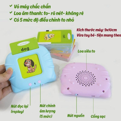 Máy Đọc Thẻ Flash Card 112 Thẻ 224 Từ Vựng Tiếng Anh - Đồ Chơi Giáo Dục Cho Bé