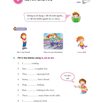 Bài Tập Bổ Trợ Ngữ Pháp Tiếng Anh - Lớp 1