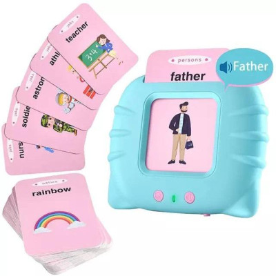 Máy đọc thẻ flash card mèo con 224 từ vựng song ngữ anh việt cho bé - đồ chơi trẻ em giáo dục