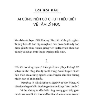 Tâm Lý Học Thật Kỳ Diệu